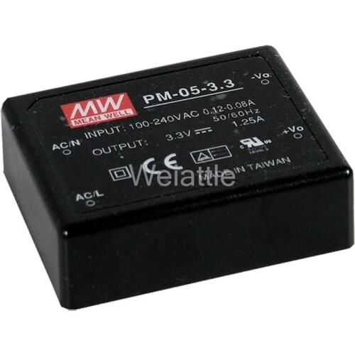 MEAN WELL original PM-05-15 15V 0.33A meanwell PM-05 15V 4.95W Switching Power Supply