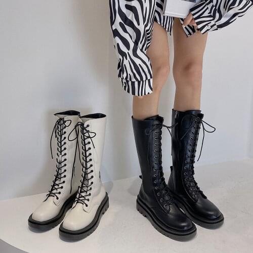 Knight Boots Womens Shoes Autumn and Winter 2020 New Fashion All-match Tall and Calf Long Boots Women