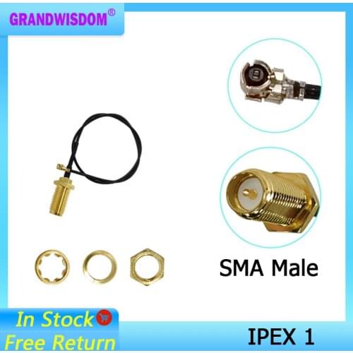 Extension Cord U.FL IPX to RP-SMA Female Connector Antenna RF Pigtail Cable Jumper for PCI WiFi Card RP-SMA Jack to IPX RG178