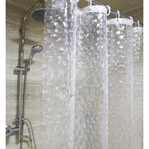 3D Waterproof Shower Curtain 12 Hooks For The Bathroom Easy to Clean Thicken Bath Bathing For Decoration 180*180cm