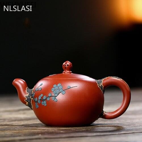 Yixing tea pot purple clay filter Teapot Dahongpao Ore beauty kettle Master handmade Teaware Authentic Tea ceremony 240ml