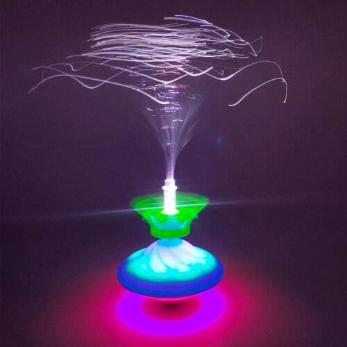 Funny Music Gyro Peg-Top Spinning Top for Kids Toy Classic Gyroscope Laser Color Flash LED Light Christmas New Years Kids Gift