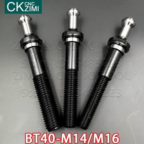 1PCS BT40-M14 BT40-M16 BT40 M14 BT40 M16 lengthen pull stud extension stud Mohs Milling tool for BT40 tool holder Retention Knob