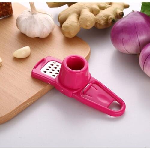 1PC Garlic Crusher Chopper Multi Functional Manual Ginger Garlic Grinding Grater Cutter Utensils Garlic Peeler Kitchen Tools