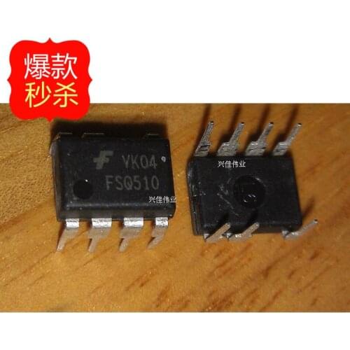 10PCS New original FSQ510 DIP7 7 foot line LCD power chip