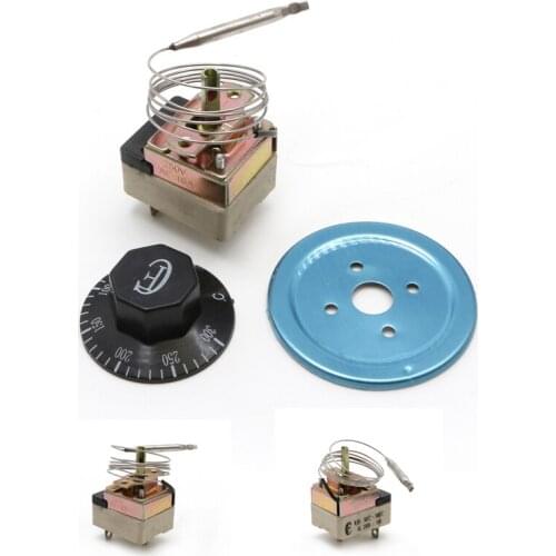 AC 250V 16A 50-300℃ Thermostat Temperature Controller NC NO For Electric Oven A6HB