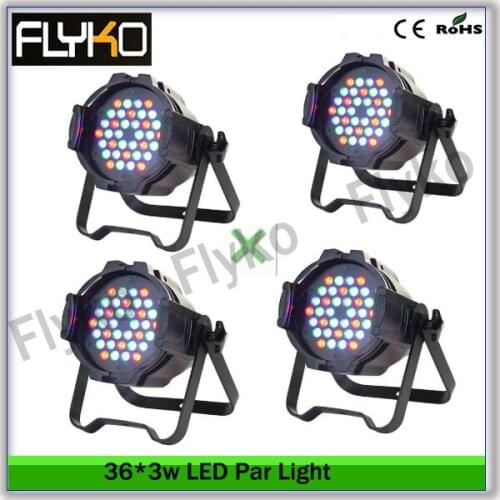 Free shipping 4pcs together 36*3w LED par light wedding lighting led light /led stage light