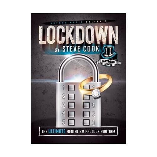 LOCKDOWN Gimmicks by Steve Cook Stage Close-Up Magic Fun Mentalism Illusion Magic Tricks Magician Props Magic Accessories
