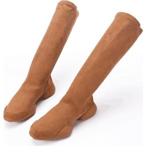 Winter Boots Men Street Casual High Top Stretch Platform Boots for Couple Brand Black Slip On Hip Hop Botas Hombre Plus Size