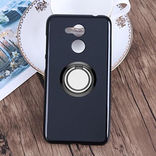 For Huawei Honor 6C Pro Back Ring Holder Bracket Phone Case Cover Phone TPU Soft Silicone Cases ON Huawei Honor V9 Play 5.2"