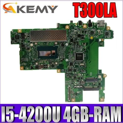 Akemy T300LA Laptop motherboard for ASUS T300LA T300L NoteBook Test original mai'nboard 4GB-RAM I5-4200U