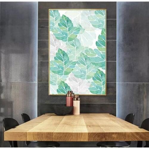 Custom wall painting wallpaper European retro hand-painted rainforest plant porch maple leaf garden mural wallpaper 3D