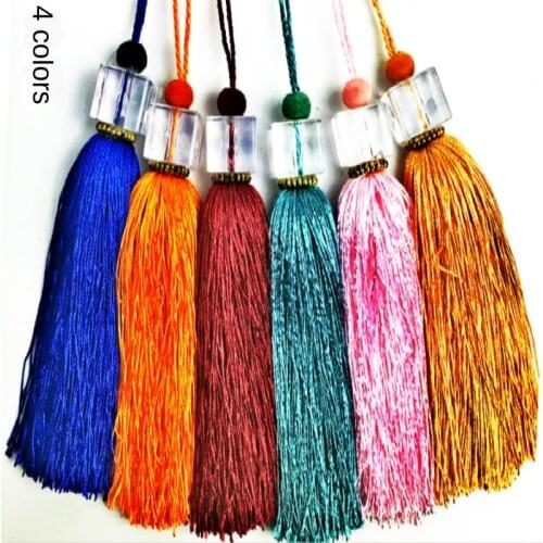 Tassel Trim Fringes Trims with Fabric Accessory Gold Curtains Rayon Fabric for Dress Small Tassels Fringe Border Lace