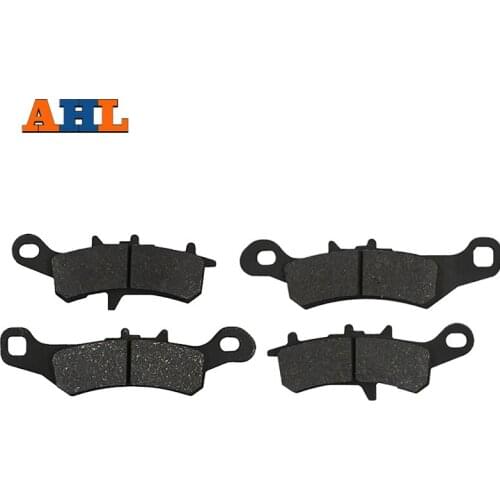 AHL Motorcycle Front (Left & Rear )Brake Pads For KAWASAKI ATV KFX450R KVF650 KSV700 Teryx 750 SUZUKI LT-V 700 LTV700 Twin Peaks
