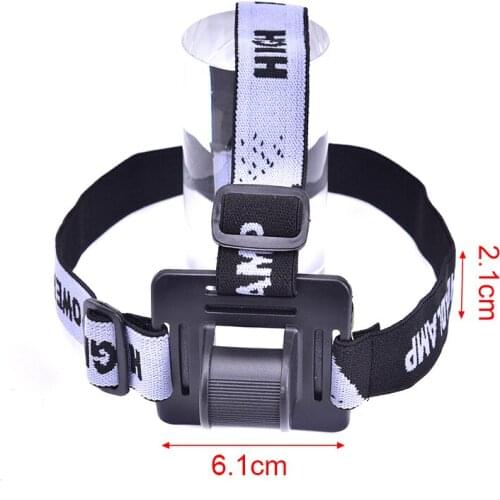 1pc Headband Helmet Strap Mount Head Strap For LED Headlamp Head Bike Light Black Cycling Headlight Band Accessories