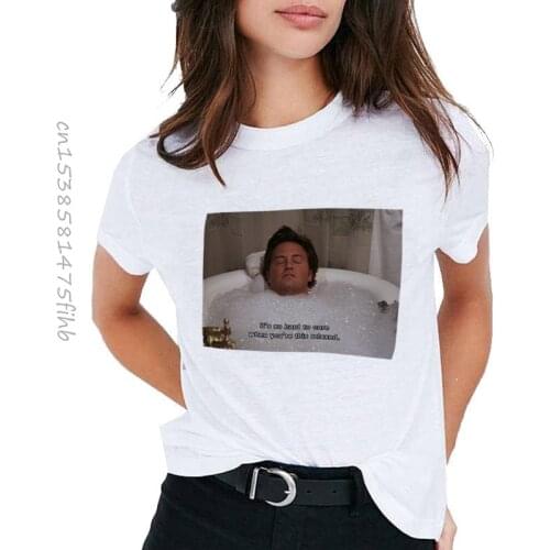 Cotton Its So Hard To Care When You're This Relaxed Friends Chandler Bing Quotes Funny T-Shirt Women Fashion TV Shows Tee