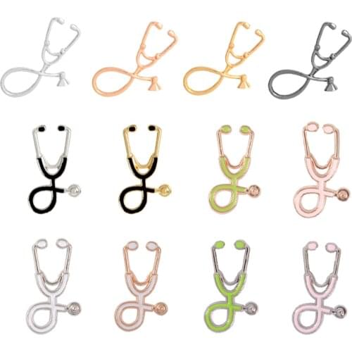 Multicolor Medical Pins Medical tools Stethoscope Brooches Badges Bag Enamel pins Gifts For Doctors Friends Jewelry wholesale
