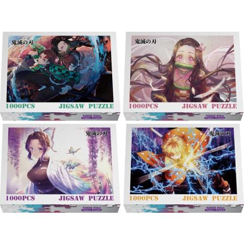 Christmas Gifts 300,500,1000 Pieces Manga Anime Characters Wooden Puzzle Educational Toys Jigsaw Puzzle 1000 Pieces Adult