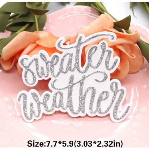 Sweater Weather Metal Cutting Dies Stencils for DIY Scrapbooking Decorative Embossing DIY Paper Cards