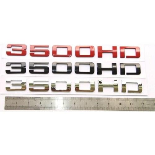 Silverado Sierra Red Front Door 3500HD Nameplates EMBLEMS Badges 3500HD FU