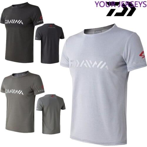 2022 Comfortable Daiwa Men Fishing Clothing Short Sleeve Summer Fishing T-shirt Breathable Quick Dry DAWA Fishing Clothes DAIWA
