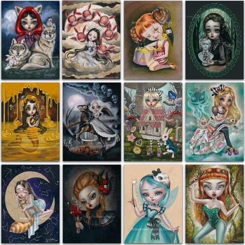 5D Diamond Painting Cartoon Princess Girl Cat Vampire Full Square&Round Diamond embroidery Cross stitch Diamond mosaic Paint Art