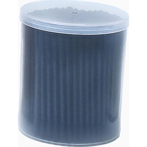 6Packs Cotton Swab Makeup Remover Black Bamboo Charcoal Swabs Double Head Bud Ear Pick Stick Hygienic Medical Buds Holder