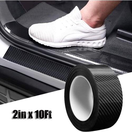 3m Car Door Edge Guards Protector 5d Carbon Fiber Car Wrap Film Vinyl Auto Car Door Protection Anti-collision Sticker Universal