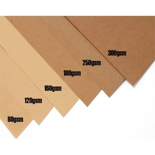Free shipping 100pcs/lot A4 size21x29.7cm Kraft card paper 80/100/120/180gsm gift book packing paper party wedding decorations