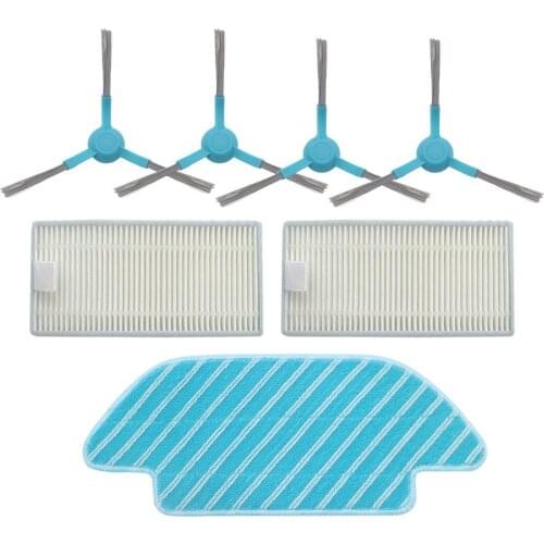 Side brush HEPA filters Fabric mop for Conga 4090 series robot vacuum cleaner accessories fabric mop insert kit
