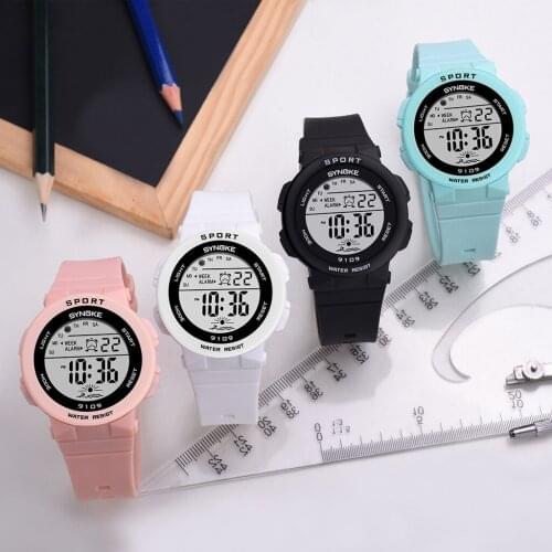 Watches For Kids Girls 50M Waterproof Digital Electronic Watch Kid Student Sport Style Colorful luminous Clock
