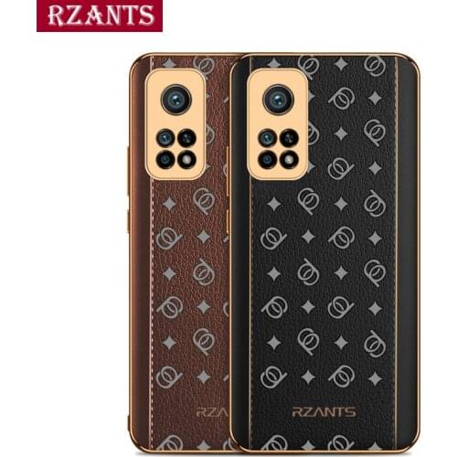 Rzants for Xiaomi Mi 10T / 10T Pro Case Stars Moon Ultra Thin Electroplate 3D Leather Business Cover Phone Casing