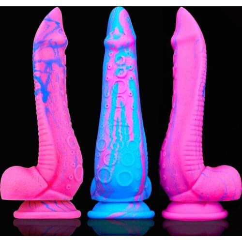 Colorful Tentacles Animal Anal Dildo With Suction Cup Silicone Knotted Penis Sex Toy Women Big Dick For Male Female Masturbation