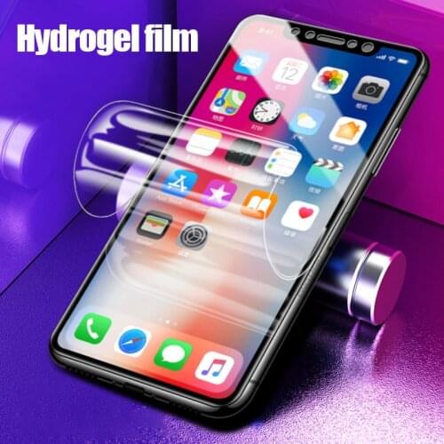 HD Hydrogel film Tempered Glass For iPhone X XR XS Max 6S 6 8 7 Plus Screen Protector Anti-fingerprint Toughened Glass