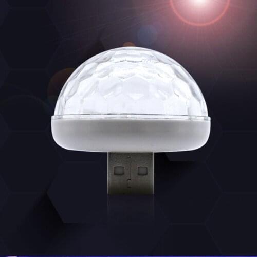 Mini USB Colorful Atmosphere Light Car USB Party Light for Ford Focus 2 3 4 Cadillac ATS BLS CTS Dodge Caliber Challenger