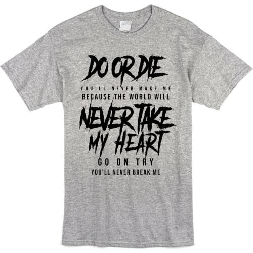 My Chemical Romance Lyrics Song T-shirt - Music Band Fan Mens or Ladies Style New 2019 Summer Fashion