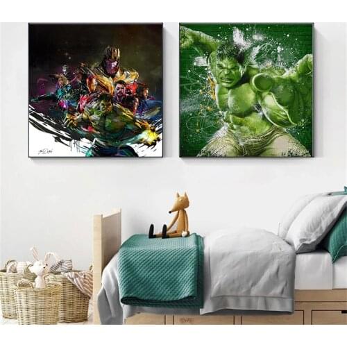 5D DIY Diamond Painting Marvel Movie Avengers and the Hulk Art Mosaic Cross Stitch Kit Diamond Embroidery Childrens Room Decor