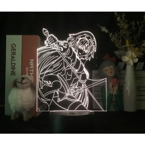3D Night Light Alarm Clock Base APP Control Base Fate Grand Order Jeanne Alter Manga Japanese Anime Teenager Customed Dropship