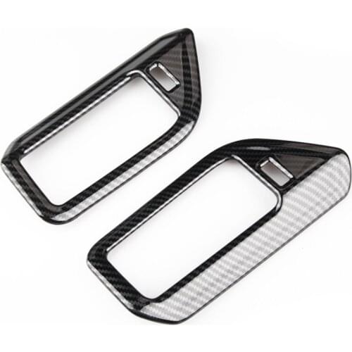 Suitable for 2019-21 BMW new X5X6X7 carbon fiber pattern center column air outlet decorative patch G05 modified parts
