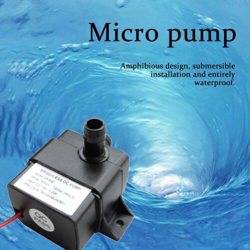 2020 New High Performance 12V 4.2W 240L Flow Rate Micro Water Pump Ultra Quiet Rate Waterproof Motor Submersible Pool Mini Pump