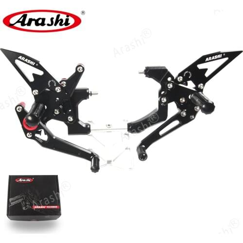Arashi CNC Adjustable Footrests For DUCATI 959 Panigale 2016 2017 2018 2019 Foot Pegs Rider Footrest Foot Rest Motorcycle Parts