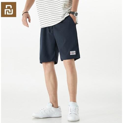 Xiaomi youpin shorts summer ice silk beach pants casual trend loose stretch big pants five-point middle pants mens sports pants