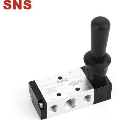 SNS 4H Series Aluminium Alloy Hand Valve Electric Solenoid Valve Manual Controlled Direct Acting Type