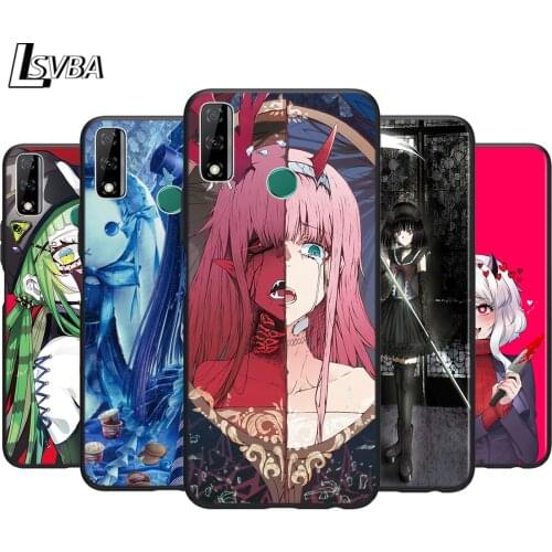 Dark Anime Girl For Huawei Y9S Y6S Y8S Y9A Y7A Y8P Y7P Y5P Y6P Y7 Y6 Y5 Pro Prime 2020 2019 2018 2017 Phone Case