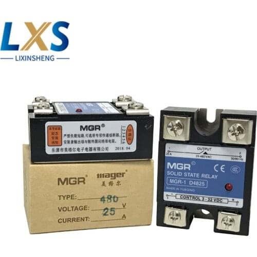 MGR-1 D4825 Solid State Relay 220v DC Single-phase Control AC SSR 50DA Solid State Relay