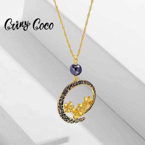 2020 Female Fashion Hawaiian Style Necklaces for Women Big Round Dangle Chain on the Neck Classic Attractive Design Hot Jewellry