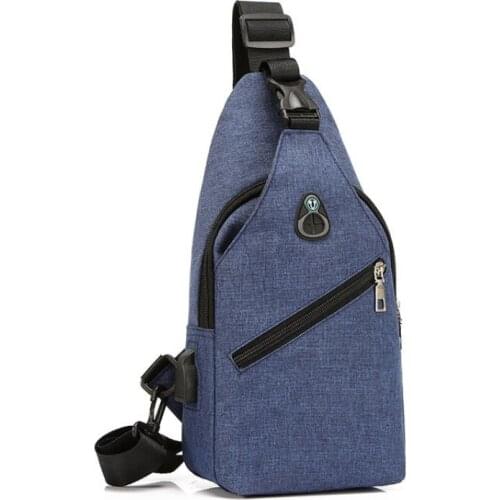 Backpack 2021 leisure chest bag with earphone hole womens backpack multifunctional chest bag fashion bags