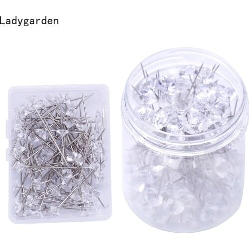 100PCS Patchwork Needle Craft 52MM Sewing Patchwork Pins Flower Head Pin Sewing Tool Needles Arts Sewing Accessories
