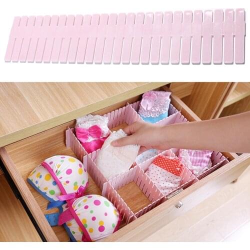 4/8pcs Adjustable Plastic Drawer Divider Clapboard Storage Organiser Shelves Household Storage Organizer Partition Board Tools