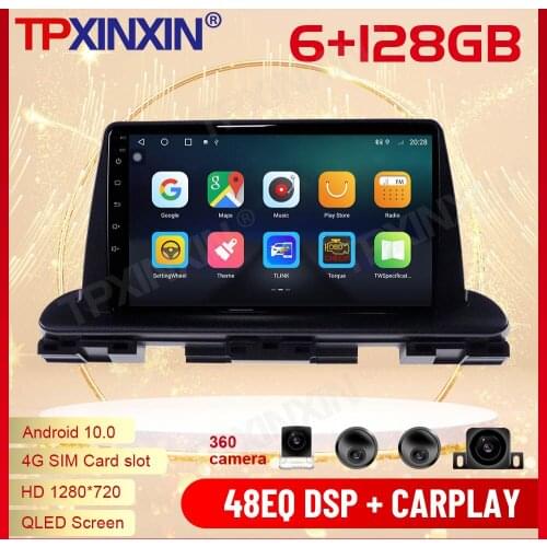 2 Din Carplay Android Radio Receiver Multimedia Stereo For Kia Cerato 2018 2019 2020 GPS Navigation Video Audio IPS BT Head Unit